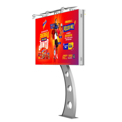 Fácil instalación IP65 impermeable p6 8000nits de acero pantalla de publicidad digital led pared de vídeo