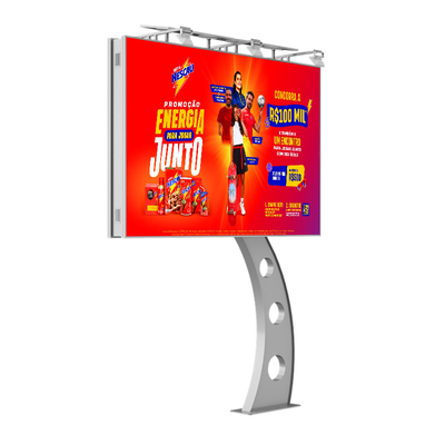 Fácil instalación IP65 impermeable p6 8000nits de acero pantalla de publicidad digital led pared de vídeo