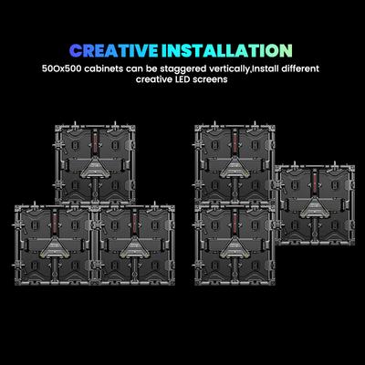 7680hz impermeable a agua 500x500 a todo color p3.91 p1.56 P2.604 panel interior exterior pantalla de pantalla de pared alquiler de escenario led
