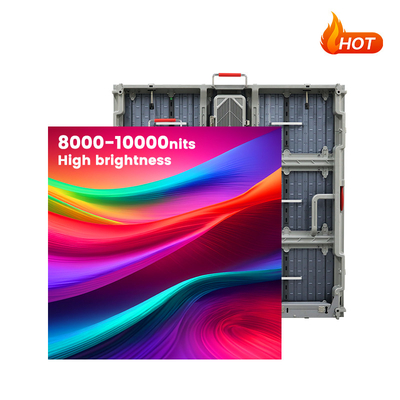 Pantalla exterior LED comercial de 960x960 mm, P5 P6.67 P8 P10, IP68 a prueba de agua, 8000-10000nits para exhibiciones públicas y de eventos